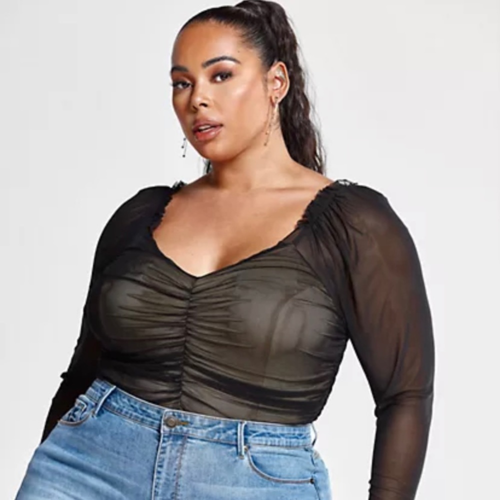 Fashion to Figure Plus Black Bodysuit